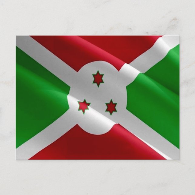 Carte Postale Burundi - Drapeau (Devant)