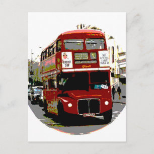 Carte Postale Bus Rouge de Londres