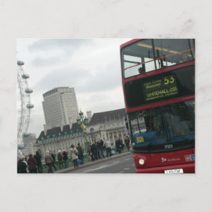 Carte Postale Bus rouge de Londres