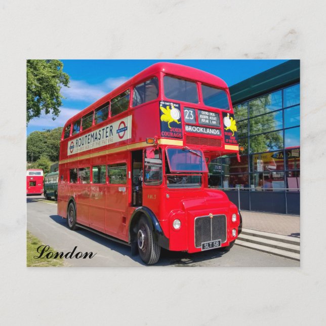 Carte Postale Bus rouge Londres (Devant)