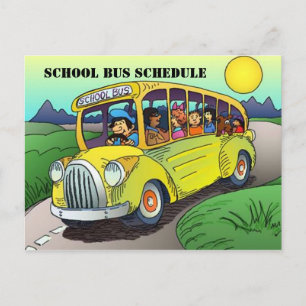 CARTE POSTALE BUS ROUTE DE L'ÉCOLE RAPPEL DES PARE