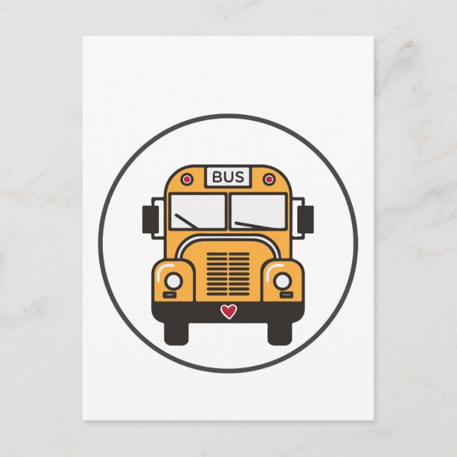 Carte Postale Bus scolaire de Cute (Devant)