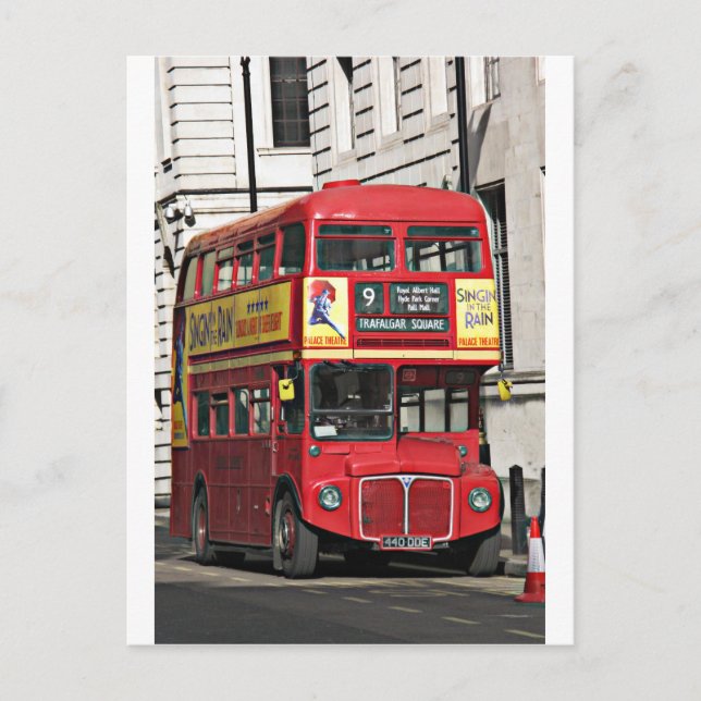 Carte Postale Bus vintage de Londres (Devant)