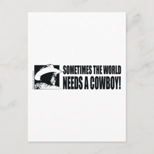 Carte Postale BUSH-Cowboy-Casquette-Blanc