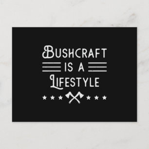 Carte Postale Bushcraft Survival Survivor Funny Gift