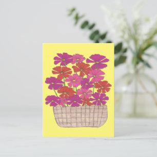 Carte Postale Bushel of Bright Cosmos
