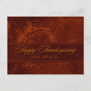 Carte postale Business Thanksgiving / De Nous tous