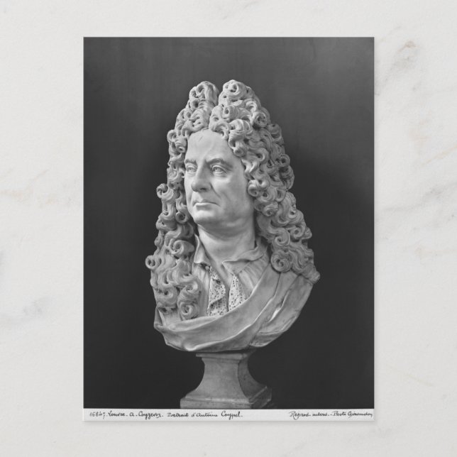 Carte Postale Buste d'Antoine Coypel (Devant)