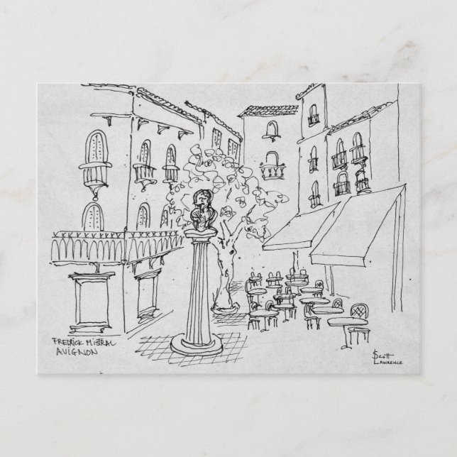 Carte Postale Buste de Frédéric Mistral | Avignon, France (Devant)