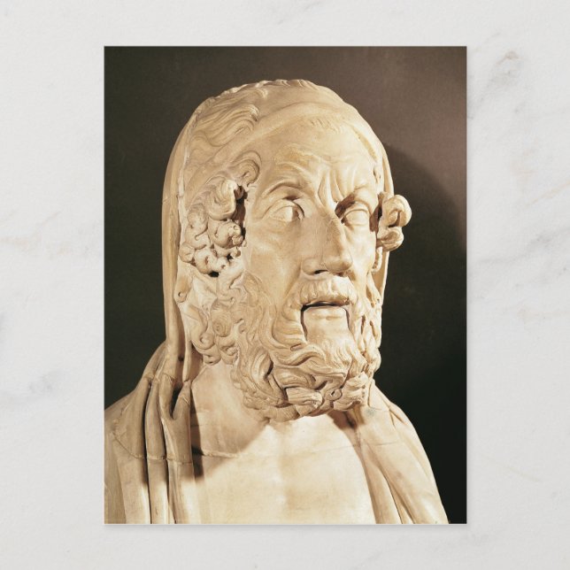 Carte Postale Buste d'Homer, période hellénistique (Devant)