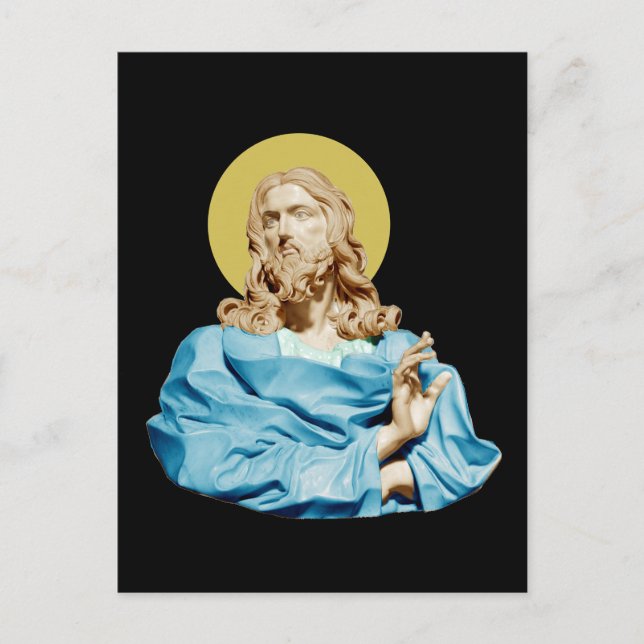 Carte Postale Buste du Christ de Gian Lorenzo Bernini 1679 (Devant)