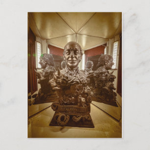 Carte Postale Buste en bronze de personnage historique