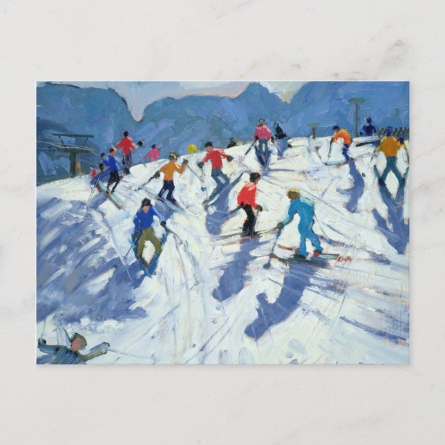 Carte Postale Busy Ski Slope Lofer 2004 (Devant)