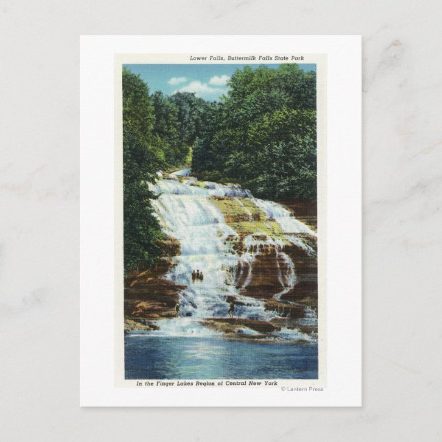 Carte Postale Butmilk Farms State Park Lower Falls View (Devant)