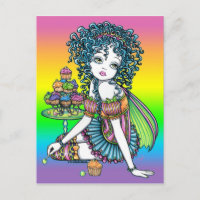 "Buttercup" Cup Cake Couture Rainbow Fairy Art