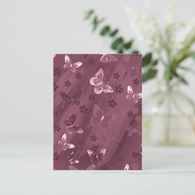 Carte Postale Butterfly Pattern 16 (Debout devant)