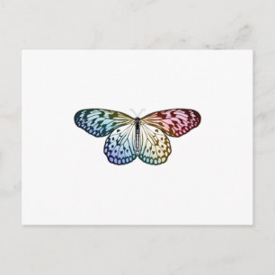 Carte Postale Butterfly Rainbow