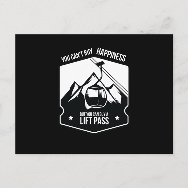 Carte Postale Buy A Lift Pass Skiing Winter Sports (Devant)