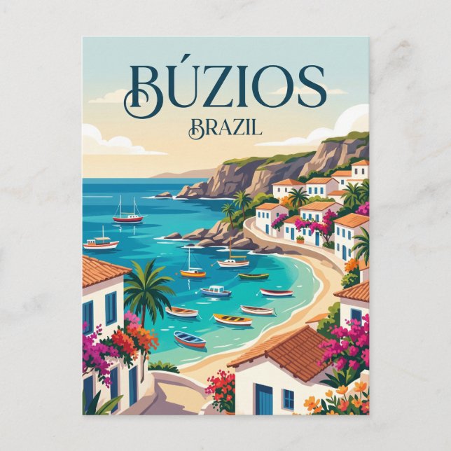 Carte Postale Búzios, Rio de Janeiro, Brésil Brésil (Devant)