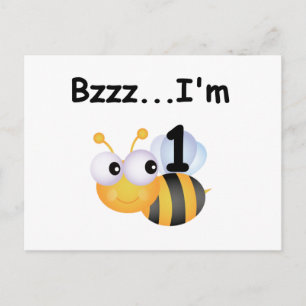 Carte Postale Buzz Bumblebee 1er Anniversaire T-shirts et cadeau