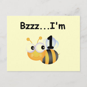 Carte Postale Buzz Bumblebee 1er Anniversaire T-shirts et cadeau