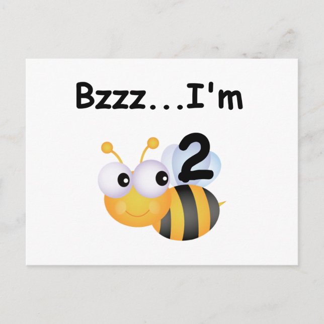 Carte Postale Buzz Bumblebee 2e Anniversaire T-shirts et cadeaux (Devant)