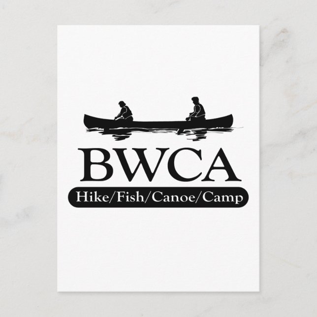 Carte Postale BWCA / Randonnée en canoë-kayak de poisson (Devant)