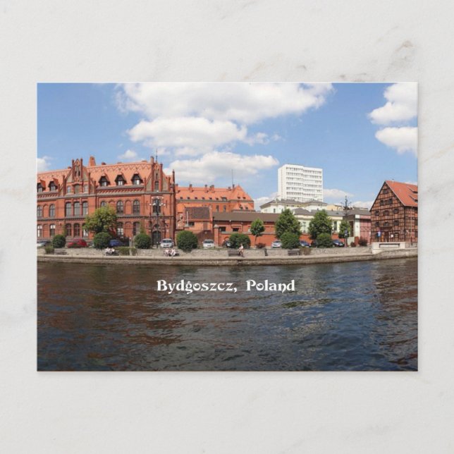 Carte Postale Bydgoszcz, Pologne, photo du paysage urbain (Devant)