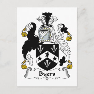 Carte Postale Byers Family Crest