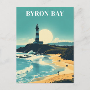 Carte Postale Byron Bay Australie Phare de Plage Vintage