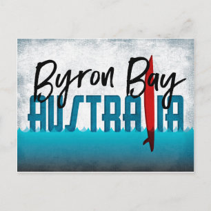 Carte postale Byron Bay Australie Surboard