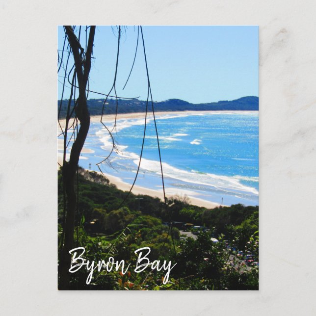 Carte Postale byron bay beach bleu (Devant)