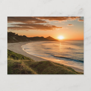 Carte Postale Byron Bay Beach Golden Hour Australie