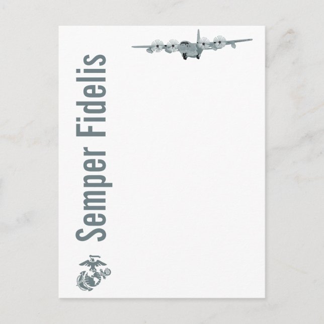 Carte postale C-130 USMC Aviation (Devant)