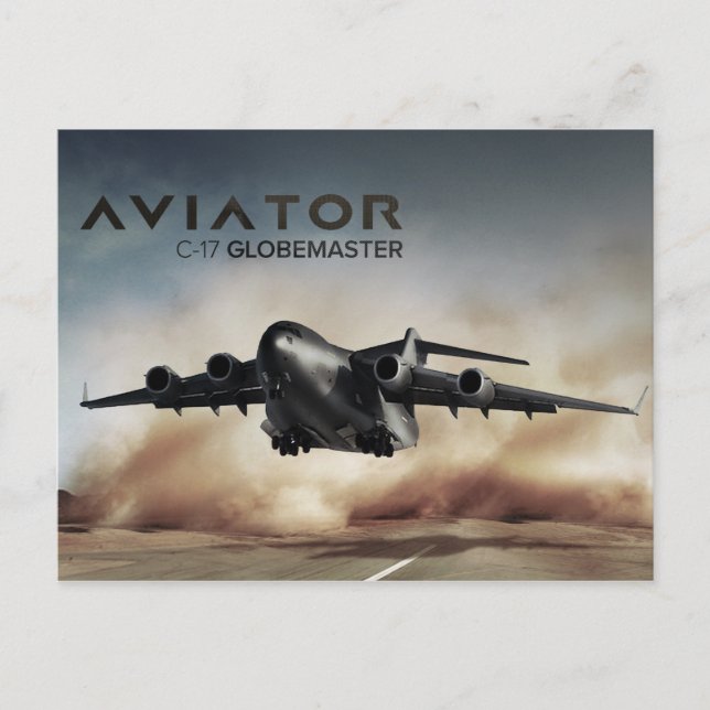 Carte Postale C-17 Globemaster Cargo Avion (Devant)