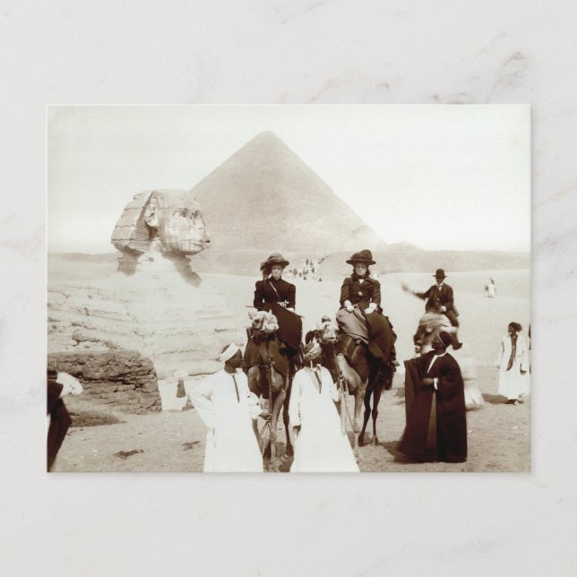 Carte Postale C. 1885 Les Américains en Égypte (Devant)