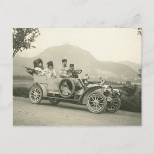 Carte Postale c 1907 voiture de tourisme ou phaeton