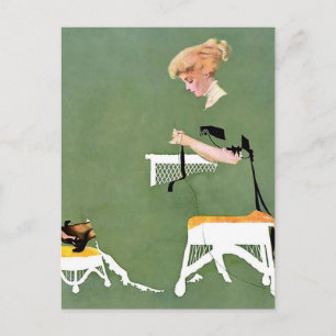 Carte Postale C Coles Phillips « Home Ties » Fadeaway Girl