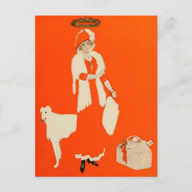 Carte Postale C Coles Phillips « Sainte d'aujourd'hui » Fadeaway (Devant)