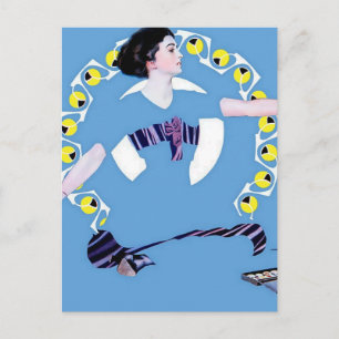Carte Postale C Coles Phillips « Un jouet gênant » Fadeaway Girl