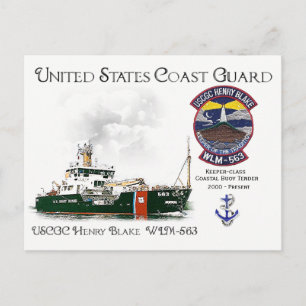 Carte Postale C côtier de balise USCGC Henry Blake WLM-563
