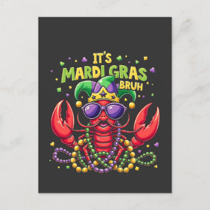 Carte Postale C’est Mardi Gras Bruh Funny Shrimp New Orleans