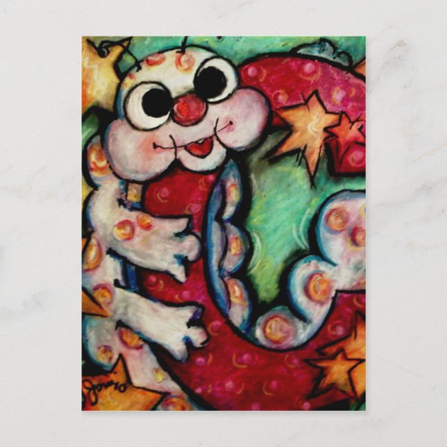 Carte Postale C est pour Caterpillar (Devant)