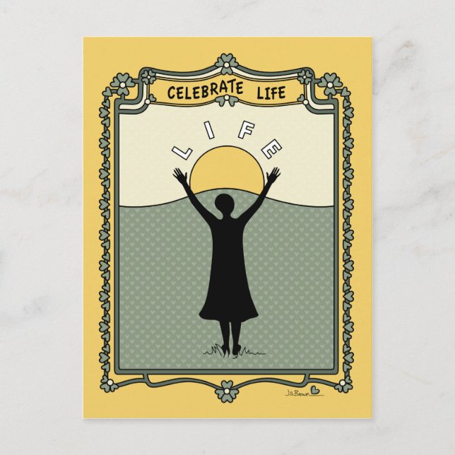 Carte postale C_ Fêter la vie (Devant)