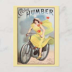 Carte Postale ca 1890 Cycles Vintages Vélos et Humber