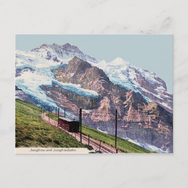 Carte Postale ca 1900 Jungfrau Mountain Railroad (Devant)