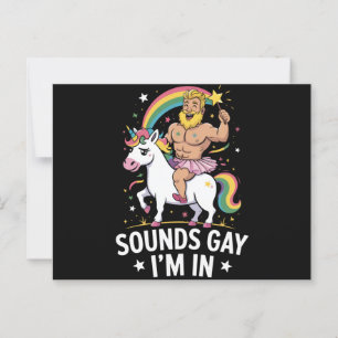 Carte Postale Ça a l'air gay j'entre 