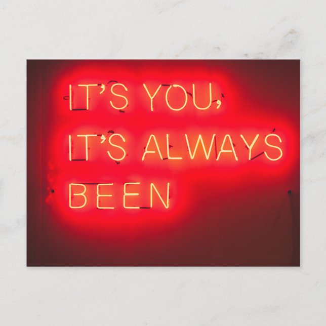 Carte Postale Ça a toujours été toi | Photo romantique (Devant)