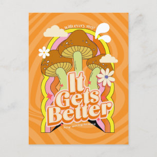 Carte Postale Ça devient mieux   Sensations Super Good Vibes & R