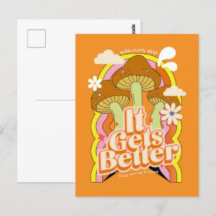 Carte Postale Ça devient mieux   Sensations Super Good Vibes & R